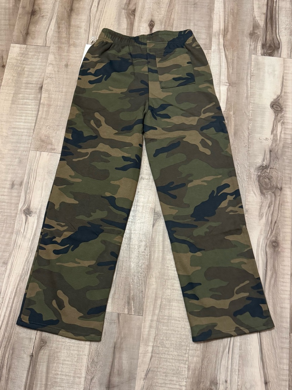 Women’s Lazy Sunday Wide Leg Camouflage Sweatpants - Picture 3 of 5